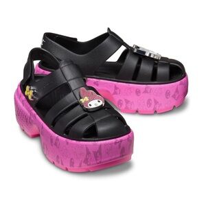 CROCS x HELLO KITTY AND FRIENDS MY MELODY AND KUROMI STOMP SANDAL NWT Unisex 9W